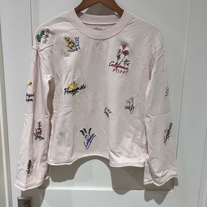 Madewell embroidered sweatshirt